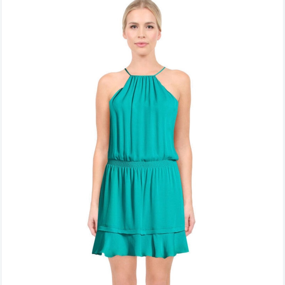 PARKER silk mini dress